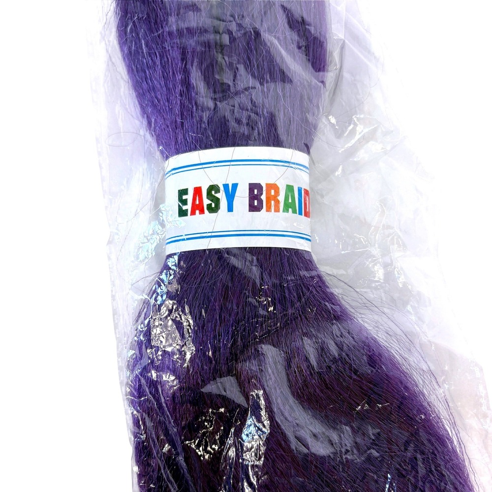 Purple Kpop Rumi Braid Hair Extension 24" Synthetic Pre-Stretched Fiber